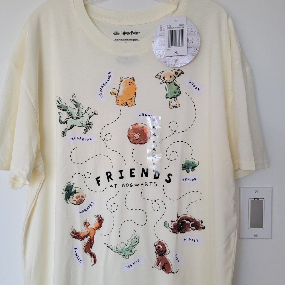 Warner Bros. Friends at Hogwarts T-Shirt - Cream - Picture 2 of 4